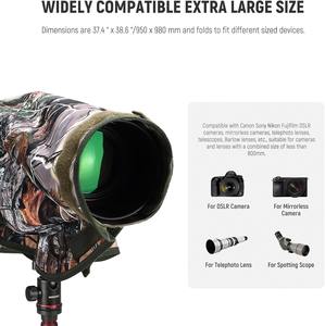 <span class=keywords><strong>NEEWER</strong></span> PB019 Housse de pluie pour appareil photo XL Large Imperméable Housse de protection pour appareil photo reflex numérique - Product Image 4