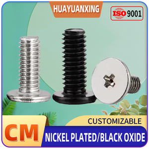 Vis M3 de 12 mm de diamètre avec traitement d'oxydation noire. Vente en <span class=keywords><strong>gros</strong></span> d'usine de vis cruciformes Dapingtou - Product Image 6