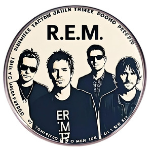 <strong>REM</strong> Quartz Plating Band Brooch &amp; Pin with Quick-Change Eyes Metal Alloy Badge Accessory - Product Image 5