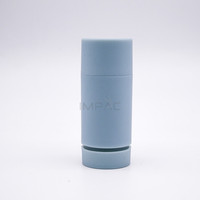 Déodorant portable givré mat de petite taille rouleau sur bouteille en plastique 15g 0.5oz 30g 50g 75g conteneur