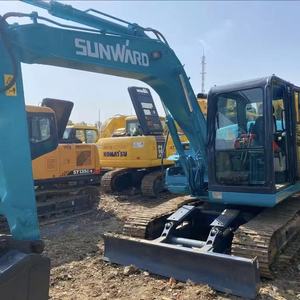 รถขุดตีนตะขาบ Sunward SWE90E มือสอง รุ่นดั้งเดิม SWE90 ขนาด 9 ตัน รถขุดไฮดรอลิกขนาดเล็ก ชั่วโมงการทำงานต่ำ เครื่องจักรก่อสร้าง - Product Image 1