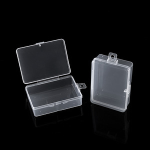 Transparent Plastic Storage Box <b>Rectangle</b> With Lid For Parts Packaging 18g Eco Friendly Container <b>Bins</b> - Product Image 4