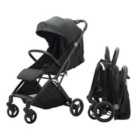 Poussette bébé CB326 pliable d'une main, cadre en alliage d'aluminium léger, poussette de voyage compacte, 4 roues EVA, 0-3 ans, capacité de charge personnalisée de 20 kg