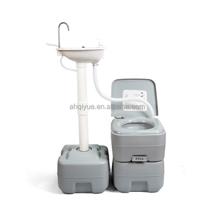 20L RV motorhome <span class=keywords><strong>อ่าง</strong></span>ล้างหน้า ABS สีเทาพร้อมระบบประปาขับเคลื่อนโดยแบตเตอรี่สำหรับรถพ่วงสำหรับชิ้นส่วนคาราวานรถพ่วงสำหรับเดินทาง - Product Image 1