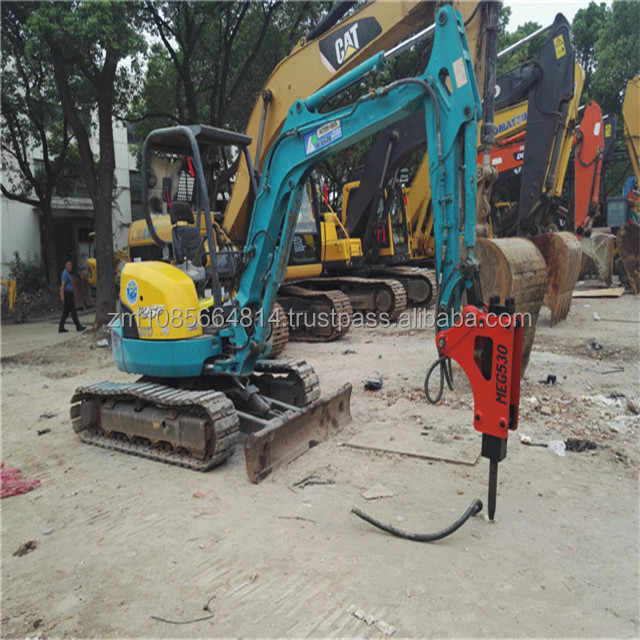 Used Kubota U35 Mini Excavator, Used Kubota Mini Excavator With Hammer ...