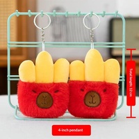 Mini peluche douce et câline de 4 pouces, porte-clés, animal en peluche, vente en gros, personnalisable, pour machine à griffes