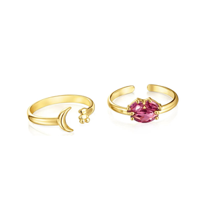 Anillos de Lujo Surtidos para Mujer, Joyería Fina, Anillos Abiertos con Forma de Corazón y Malla, Logotipo Personalizado OEM para Revendedores de Dropshipping - Product Image 4