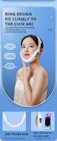 Nouveau Dispositif Portable de Lifting Facial 2025 – Masseur Vibrant Anti Double Menton et Amincissant Visage en V pour Usage Domestique