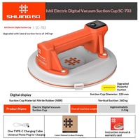 Ventouse électrique pneumatique manuelle de qualité industrielle en silicone pour carrelage, verre et grandes plaques