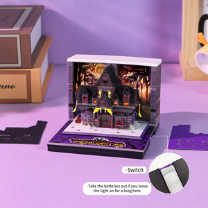 Offre Spéciale : Bloc-notes <span class=keywords><strong>Calendrier</strong></span> Personnalisé Monde Magique, Balai Magique, Pub, Notes Adhésives 3D, Bloc-mémo 3D avec Lumière pour Fans de Films – Idéal comme Cadeau - Product Image 3