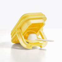 Vente en gros Boîte de rangement de voyage en plastique hermétique pour lait maternisé pour bébé en poudre pour aliments frais avec cuillère