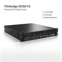 Serveur Edge ThinkEdge SE350 V2 en Stock à Bon Prix avec AMD EPYC 8024PN 8C 2.05GHz 80W 1U Rack Server 16GB 256GB