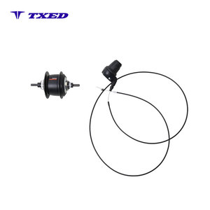 Cubo Trasero Ajustable de Acero Color Negro con 8 Velocidades Internas, Palanca de Cambios de Giro, <span class=keywords><strong>Accesorios</strong></span> Completos <span class=keywords><strong>para</strong></span> <span class=keywords><strong>Bicicleta</strong></span>/Eléctrica - Product Image 5