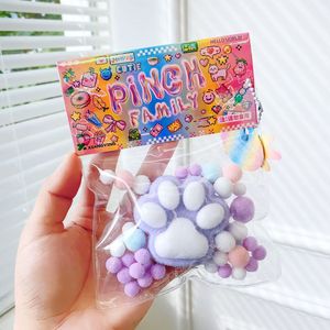 Jouet anti-stress Taba Patte de chat, lot de 4, en TPE souple, sensoriel, rebondissant et extensible, pour filles de 8 à 13 ans - Product Image 4