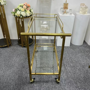 Chariot utilitaire d'hôtel d'acier inoxydable chariot polyvalent de service de boisson de KTV chariot de barre avec le support de verre de casier <span class=keywords><strong>à</strong></span> <span class=keywords><strong>vin</strong></span> - Product Image 5