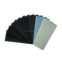 Papier abrasif en carbure de silicium imperméable 9*3,6 pouces (230*93 mm) rectangulaire, feuille abrasive humide et sèche pour le polissage de l'acier, du métal, du bois et des modèles automobiles