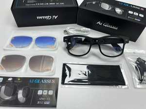 แว่นตาอัจฉริยะรุ่น AIMB-G3 ยอดนิยม แปลภาษาแบบเรียลไทม์ บันทึกวิดีโอ 1080P ถ่ายภาพกลางแจ้ง ระบบจดจำภาพด้วย AI พร้อมเลนส์ 3 แบบ - Product Image 2