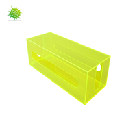 Organisateur de tiroir en acrylique multi-compartiments, boîte de rangement transparente empilable pour petits objets et câbles, boîte de rangement en acrylique