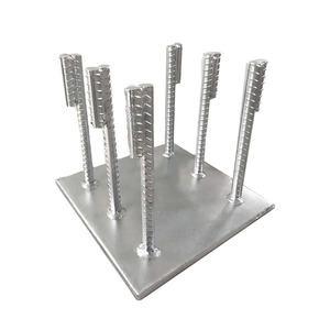 Welded Connectors Galvanized Steel Bar Embedded Parts For High Speed Railway Lighting Wall Panels Sound Barrier Construction - Product Image 2