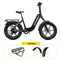 Vélo électrique pliant HovBeta 20 pouces 4.0 15Ah avec cadre en alliage d'aluminium, vélo de ville électrique 1200W, vélo de route hybride pour adulte, pneus larges, électronique, longue autonomie