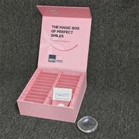 Boîte en papier magnétique avec laminage mat personnalisé et séparateur en papier pour l'emballage d'aligneurs transparents