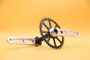 Pédalier de vélo pliant en alliage d'aluminium léger pour axe de 24 mm, route et gravel, avec pignon à 3 dents - Product Image 5