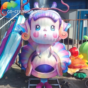 Linterna de temática navideña, farol de tela de caballo volador de Zigong - Product Image 6