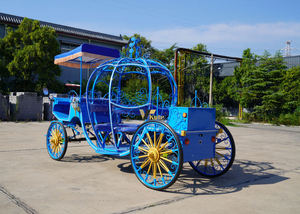 Chariot de Mariage de Luxe en Forme de Citrouille de Cendrillon, Chariot à Chevaux - Product Image 6
