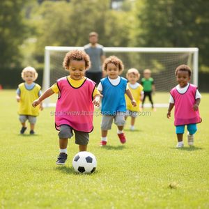 Baberos deportivos de entrenamiento de malla de fútbol para bebés, tallas para niños pequeños, ropa de fútbol, camisetas, Tops, nombre de equipo personalizado, corte automatizado - Product Image 2