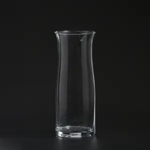 Florero de cristal transparente de gran tamaño, suministro de fabricante de calidad duradera, gran oferta