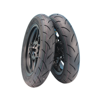 Kit de roues complètes pour supermoto 12 pouces, pneus avant 90/90-12 et arrière 110/70-12, jantes en aluminium, moyeux d'axe de 15 mm, pneus Kenda Curve