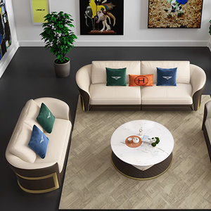 A buon mercato dal vivo divano Modernos <span class=keywords><strong>E</strong></span> Luxuosos design in pelle soggiorno mobili Set divano in tessuto angolo divano Set mobili - Product Image 3