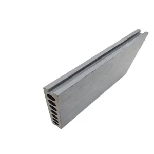 China anti-fade composite wpc co-extruded fluted decking board for outdoor