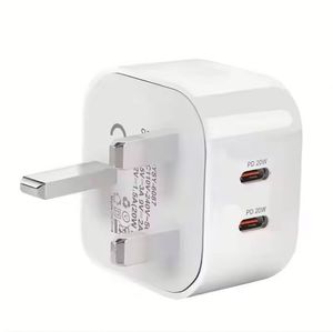 20W Fast Charger Dual Type C Fast Charging <b>USB</b>-C Power <b>Adapter</b> Supply 40W 2Type C Charger for Smart Phones - Product Image 3