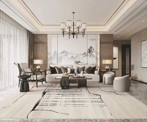 Tappeti Retrò Marrone <span class=keywords><strong>Grigio</strong></span> <span class=keywords><strong>Beige</strong></span> per Casa, Non Perdenti, Nuovi Tappeti Neutri per Hotel, Camera da Letto, in Offerta - Product Image 2