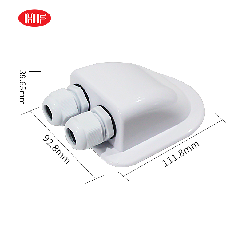 UV-Resistant Solar Panel Photovoltaic Plastic Bracket Double Hole Round Arc Black ABS Caravan Roof IP68 Waterproof Junction Box · image 4