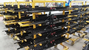 Merkez açıklığı ile otomatik avrupa tipi asansör iniş kapısı Panel dahil iniş kapısı askı tamamlandı - Product Image 3