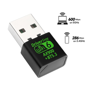 900Mbps Wifi 6 Wifi BT <span class=keywords><strong>USB</strong></span> Mini bên ngoài <span class=keywords><strong>USB</strong></span> Card mạng không dây nhận trình điều khiển-Truy cập máy tính miễn phí với Cổ Phiếu - Product Image 1