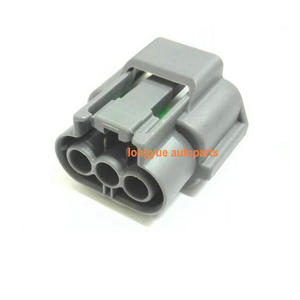 Conector Automotriz de 3 Vías, Plástico Gris, Terminal Macho y Hembra para Reparación de Bobina de Encendido de Automóvil - Product Image 1