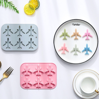 Nouveaux moules en silicone en forme d'avion à 6 styles pour la pâtisserie, les bonbons, le chocolat, les desserts, la résine et les gâteaux, pour usage domestique