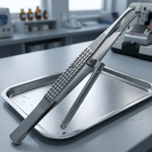 Pince à tissus Childe, instrument chirurgical manuel, certifié CE Classe I, pour opération chirurgicale - Product Image 2