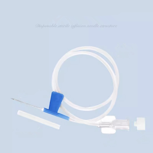 Agujas de Mariposa Desechables para Uso Médico con Conexión Luer Slip Lock, Diferentes Tamaños, Codificadas por Color, 21g 23g, Sets para Venas del Cuero Cabelludo, Cuidado Veterinario - Product Image 4