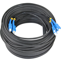 Kabel Patch Cord Fiber Optik FTTX G657A2 2 Core FTTH Pra-Konektor