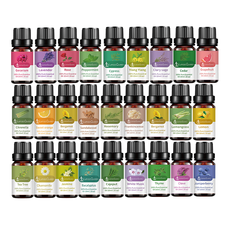 Groothandelsprijs Natuurlijke Etherische Olie Puur 100% Lavendel Pepermunt Geranium Limoen Rose Etherische Olie Aromatherapie Etherische Oliën