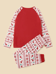 Pigiama natalizio in cotone personalizzato vendita calda 1pc pigiama familiare abbinato invernale - Product Image 3