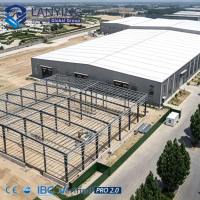 Construcción Rápida con Conexión por Pernos, Diseño de Estructura de Acero Industrial, Nave Industrial con Viga para Grúa para Fabricación Pesada