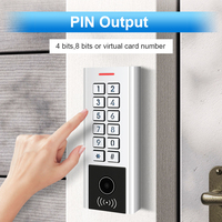 Lecteur de clavier OSDP métallique étanche IP67, lecteur de carte de proximité RFID 125 kHz/13,56 MHz, lecteur Wiegand, lecteur de code QR, contrôle d'accès