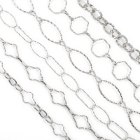 Mode En Acier Inoxydable Permanent Chaîne Rouleau Hypoallergénique Non Ternir Étanche Accessoires pour Collier Fabrication de Bijoux