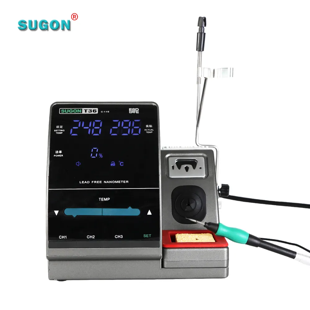 Orginal SUGON T36 Cautin Electric Soldering Iron With Temperature Control Mobile Phone Laptop Repair tool Smd Rework Station