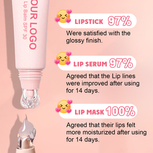 Venta al por mayor de protector solar personalizado bálsamo para tinte labial SPF 30 de larga duración suave brillante a base de hierbas bálsamo labial 5g Stick personalizado colores con sabor Logo - Product Image 3
